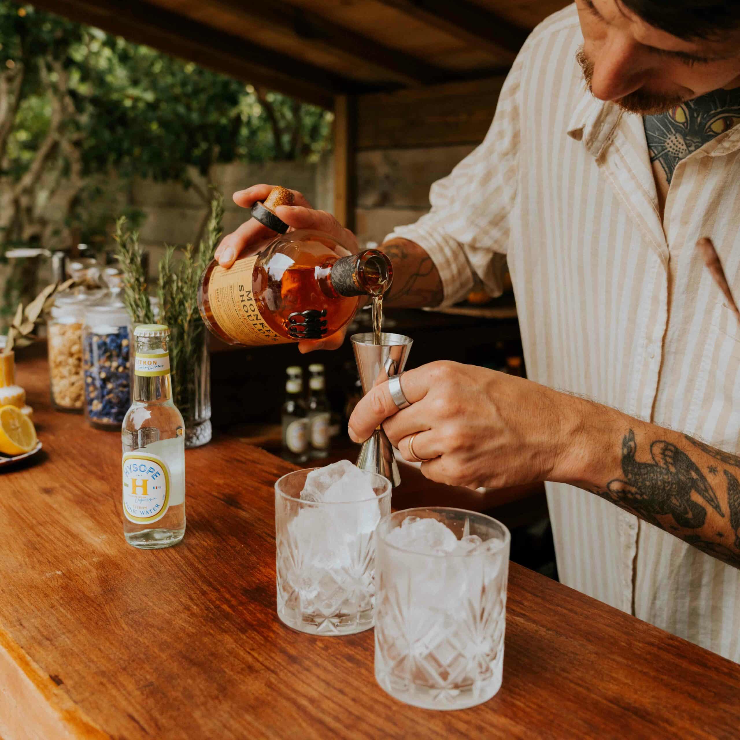whisky tonic citron hysope monkey shoulder